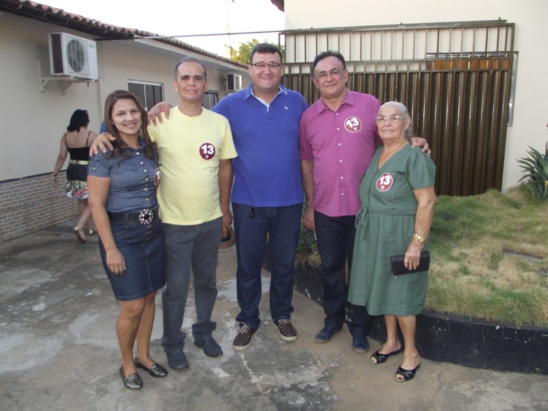 Vereadora Dênia D´s com Lyndon Jonhson,Dr. Daniel, Dr, Zequinha e Belcina Alves.