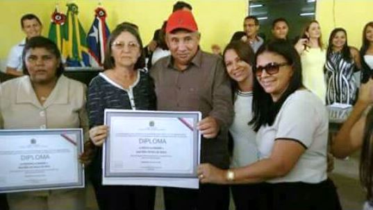 Prefeita Aparecida Furtado, Zé Hélio, Vice-prefeita Rejany Gomes e Mariinha Gomes.