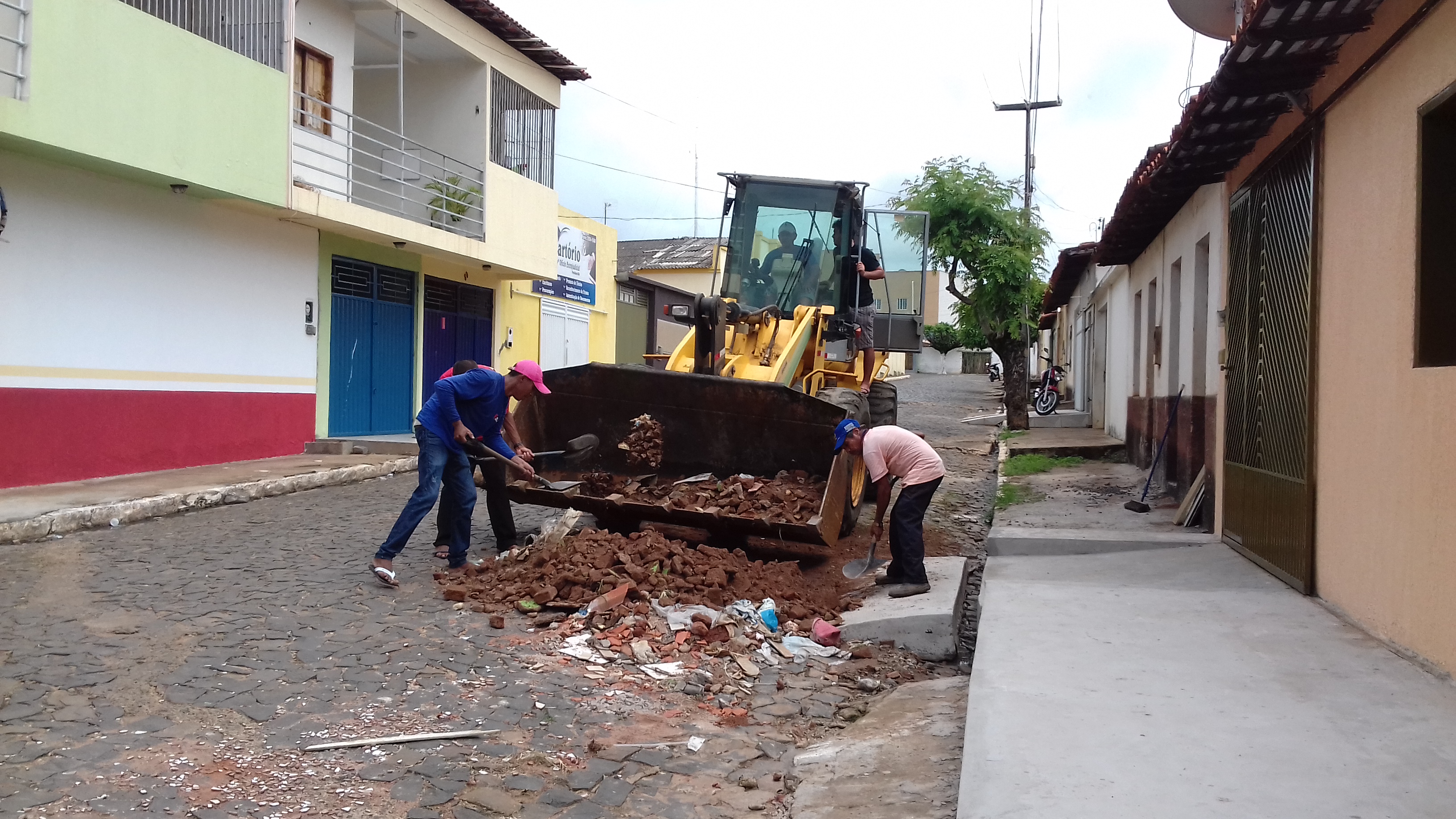 Obras serviço de limpeza.