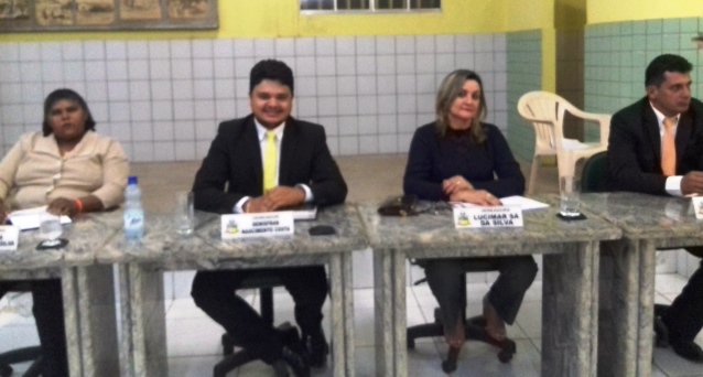 Vereadora Ana Célia, vereador Dênis, vereadora Lucimar e vereador Murilo.